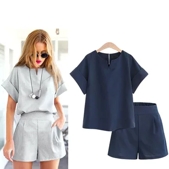 Hot Cotton Two Piece Set Tracksuit for Women Elegant Top and Pants Set 2018 Womens Casual Sweat Suits Fitness Summer Outfits
Hot Cotton Two Piece Set Tracksuit for Women Elegant Top and Pants Set 2018 Womens Casual Sweat Suits Fitness Summer Outfits