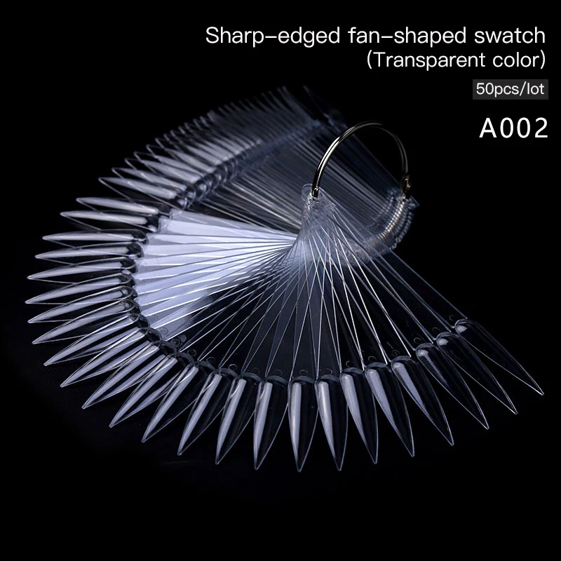 50Pcs/lot False Nail Tips Display Board Fan Shaped Nails Polish Display Polish Practice Tip Natural/Clear Board Tools
50Pcs/lot False Nail Tips Display Board Fan Shaped Nails Polish Display Polish Practice Tip Natural/Clear Board Tools