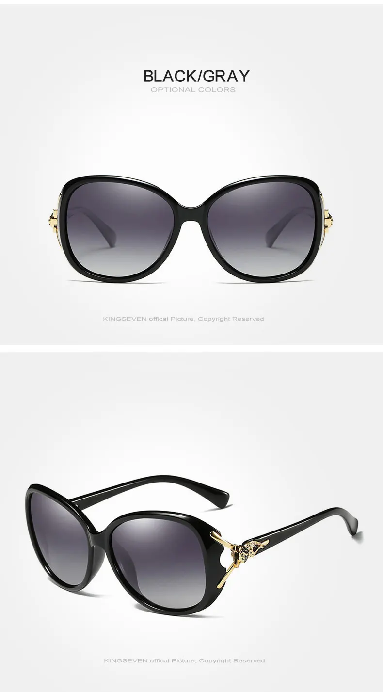 KINGSEVEN HD Sunglasses Polarized Retro Oversized N7842 KINGSEVEN HD Sunglasses Polarized Retro Oversized N7842