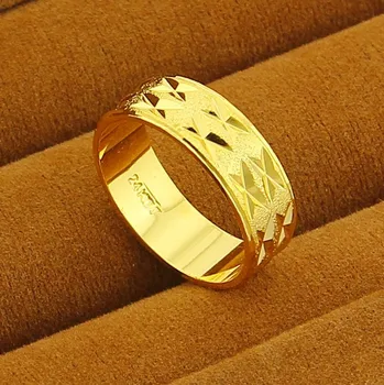 New Arrival!! Fashion 24K GP Mens&Women Jewelry Wedding Party men Ring women Yellow Gold Golden Thumb Finger Rings
New Arrival!! Fashion 24K GP Mens&Women Jewelry Wedding Party men Ring women Yellow Gold Golden Thumb Finger Rings