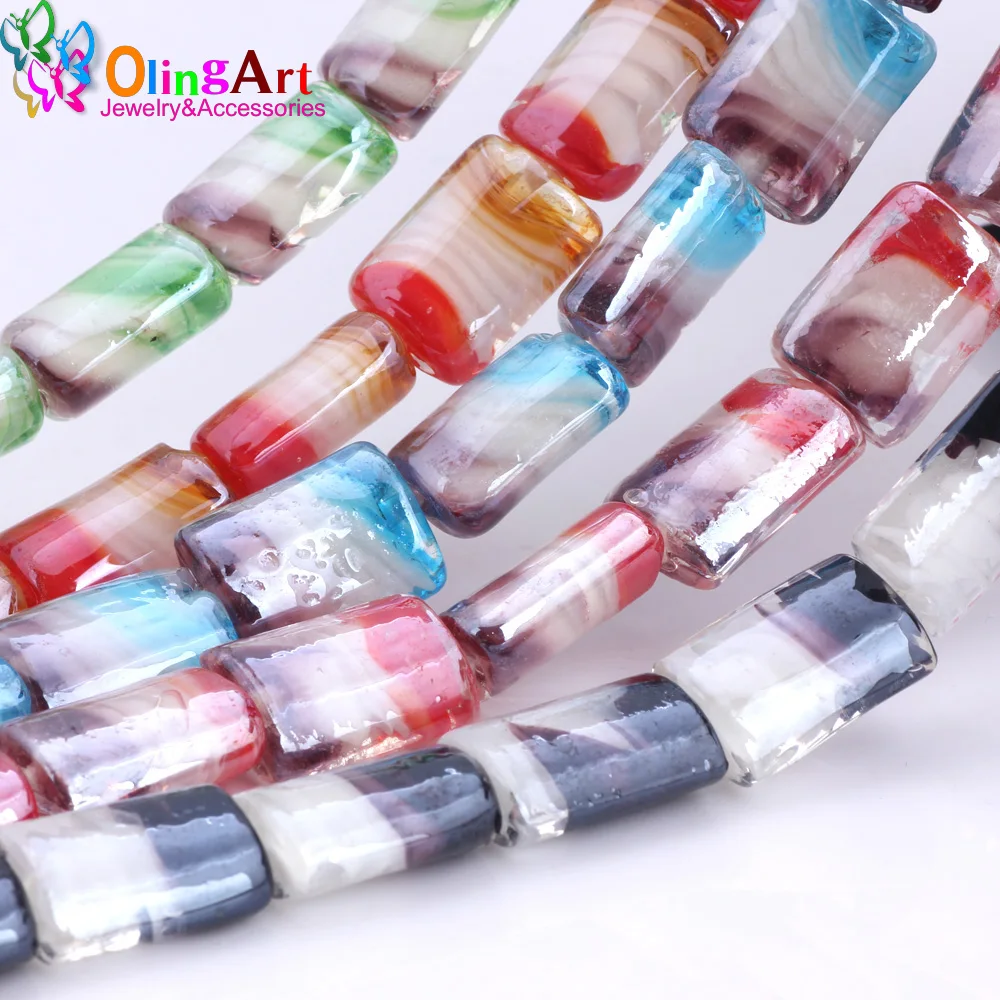 OlingArt 6pcs/lot Lampwork Glass Beads Cuboid Multicolor Flower Pattern 15*20mm DIY Bracelet choker necklace jewelry making NEW
OlingArt 6pcs/lot Lampwork Glass Beads Cuboid Multicolor Flower Pattern 15*20mm DIY Bracelet choker necklace jewelry making NEW