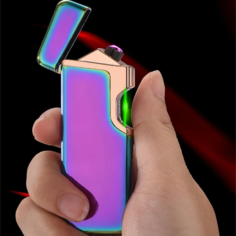 USB Electric Lighter Dual Arc Cigar Plasma Lighter Rechargeable Windproof Cigarette Pipe Lighter Free Laser Logo
USB Electric Lighter Dual Arc Cigar Plasma Lighter Rechargeable Windproof Cigarette Pipe Lighter Free Laser Logo