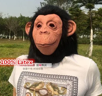 Free shipping Latex Animal Chimp Gorilla head Mask Monkey Fancy Dress Lazy Bruno Mars Song Chimpanzee for Halloween Party
Free shipping Latex Animal Chimp Gorilla head Mask Monkey Fancy Dress Lazy Bruno Mars Song Chimpanzee for Halloween Party