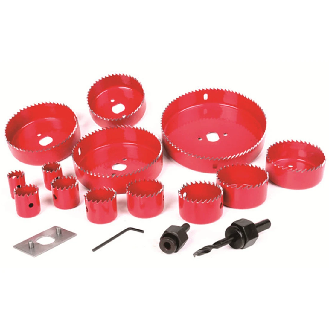 Red and Blue Hole Saw Cutting Set Kit Drilling Tool Wood Metal Cutter 19-127mm Mandrels Saws Core Drill Bits Woodworking
Red and Blue Hole Saw Cutting Set Kit Drilling Tool Wood Metal Cutter 19-127mm Mandrels Saws Core Drill Bits Woodworking