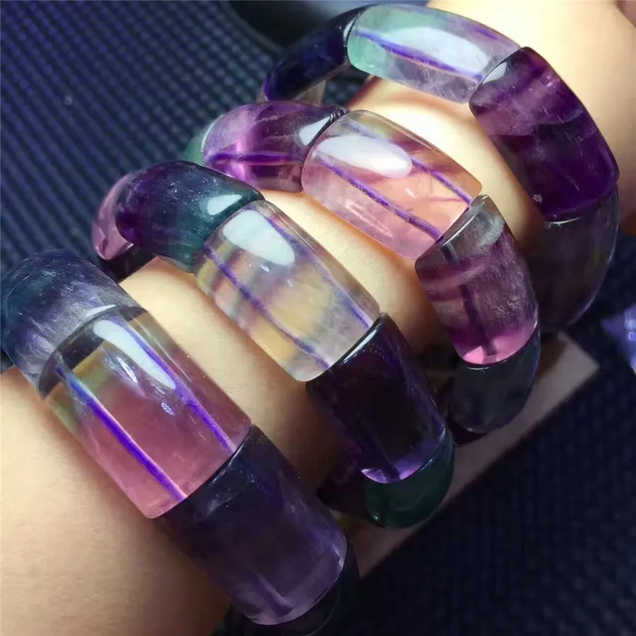 Genuine Coloful Natural Fluorite Fluorspar Crystal Quartz Rectangle Bead Stretch Women Nice Bracelets 15*12mm Drop Shipping
Genuine Coloful Natural Fluorite Fluorspar Crystal Quartz Rectangle Bead Stretch Women Nice Bracelets 15*12mm Drop Shipping
