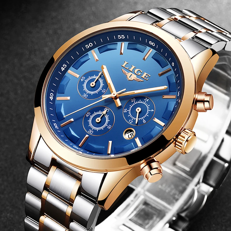 LIGE men's watches Top luxury brand fashion casual quartz watch men sport military waterproof Wristwatch clock Relogio Masculino
LIGE men's watches Top luxury brand fashion casual quartz watch men sport military waterproof Wristwatch clock Relogio Masculino