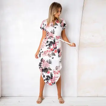 Women Boho Dress Ladies Cocktail Party Summer Beach Sundress Summer Short Sleeve Dresses
Women Boho Dress Ladies Cocktail Party Summer Beach Sundress Summer Short Sleeve Dresses