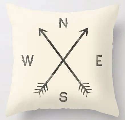 Wholesale Fashion Luxury Vintage Black White Compass Creative Design Throw Pillowcase Fashionable 2 Styles Pillow Cover
Wholesale Fashion Luxury Vintage Black White Compass Creative Design Throw Pillowcase Fashionable 2 Styles Pillow Cover