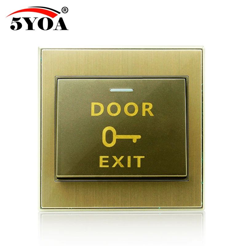 Door Exit Switch Release Push Button Switch COM NO NC three pins with copper material for Door Lock Access Control System
Door Exit Switch Release Push Button Switch COM NO NC three pins with copper material for Door Lock Access Control System