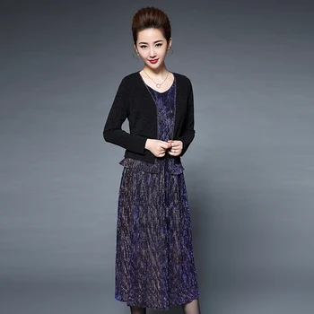 2 Pcs High Quality Free Shipping Autumn Mother Dress Suit Elderly Women Long Two Sets Middle Aged Mother Dress Plus Size
2 Pcs High Quality Free Shipping Autumn Mother Dress Suit Elderly Women Long Two Sets Middle Aged Mother Dress Plus Size