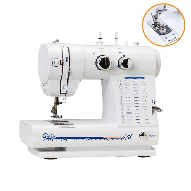 12V 1500mA 18W desktop electric speed 250-300 rev / min electric sewing machine 42 kinds of suture belt portable light type
12V 1500mA 18W desktop electric speed 250-300 rev / min electric sewing machine 42 kinds of suture belt portable light type