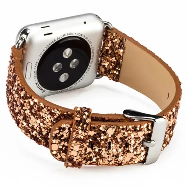 GOOSUU Christmas Shiny Glitter Power PU Leather Bling Luxury Iwatch Band Wristwatch Bracelet Strap Belt for Apple Watch 38mm42mm
GOOSUU Christmas Shiny Glitter Power PU Leather Bling Luxury Iwatch Band Wristwatch Bracelet Strap Belt for Apple Watch 38mm42mm