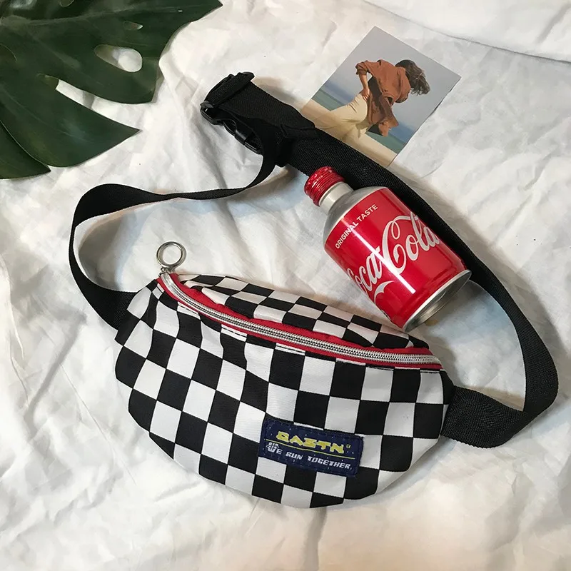 Unisex Men Women Waist Bag Fanny Pack Chest Packs For Women Black White Plaid Money Belt Belly Bags Sac Banane Heuptas BANGE
Unisex Men Women Waist Bag Fanny Pack Chest Packs For Women Black White Plaid Money Belt Belly Bags Sac Banane Heuptas BANGE