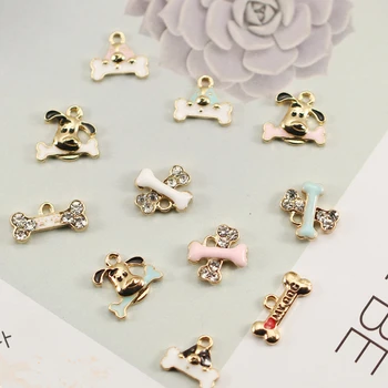 10pcs/lot Cute Dog bone Enamel Charms Metal Gold-colour base Fashion Jewelry Accessories
10pcs/lot Cute Dog bone Enamel Charms Metal Gold-colour base Fashion Jewelry Accessories