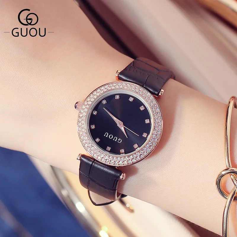 GUOU 2017 Brand Watch Kobiet zegarka Women Watches Fashion Diamond Leather Quartz Analog Wristwatches relogio feminino
GUOU 2017 Brand Watch Kobiet zegarka Women Watches Fashion Diamond Leather Quartz Analog Wristwatches relogio feminino