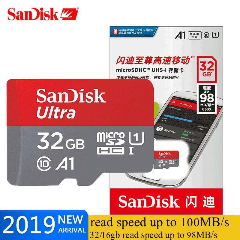 SanDisk Memory Card 32GB 98MB/S 128GB 64gb 256gb Micro sd card C10 UHS-1 flash card Memory Microsd TF/SD Cards for Tablet phone
SanDisk Memory Card 32GB 98MB/S 128GB 64gb 256gb Micro sd card C10 UHS-1 flash card Memory Microsd TF/SD Cards for Tablet phone