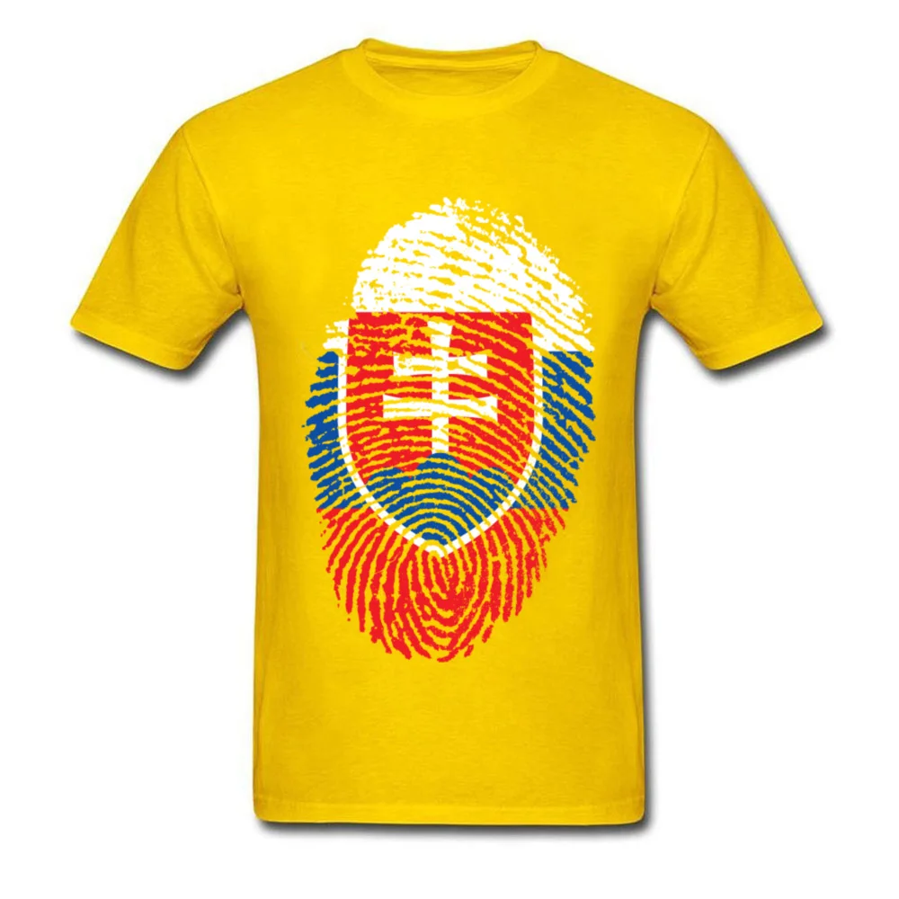 Slovakia Flag Fingerprint_yellow