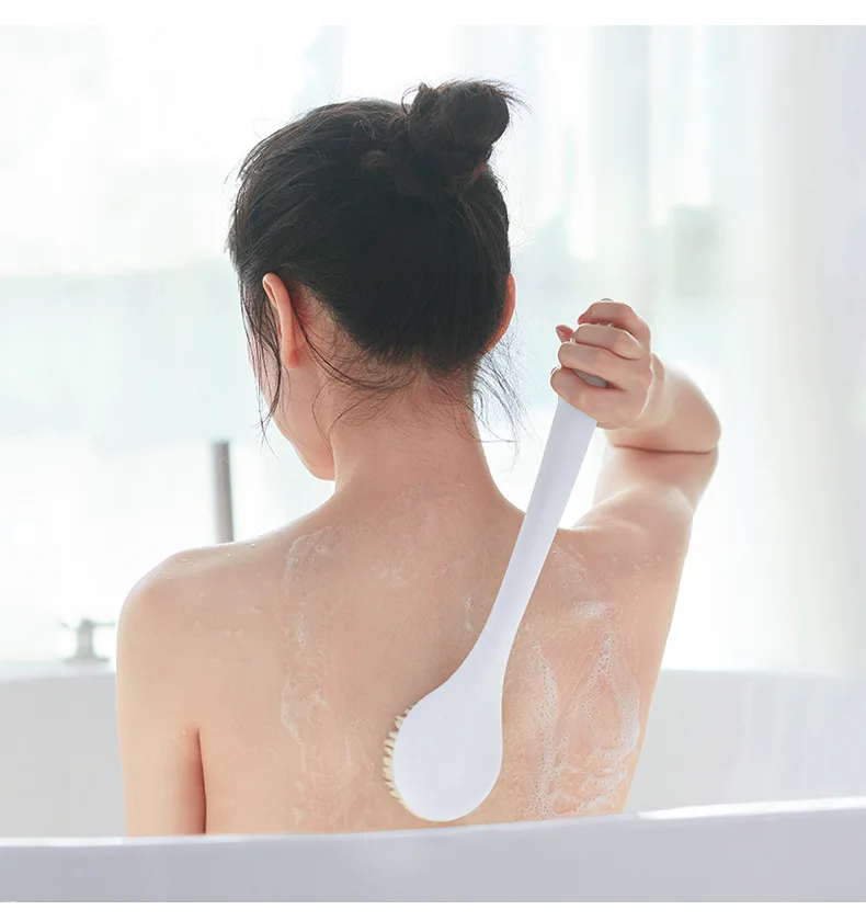 Bath brush back long handle soft hair shower brush bath body brush exfoliating cleaning brush simple
Bath brush back long handle soft hair shower brush bath body brush exfoliating cleaning brush simple