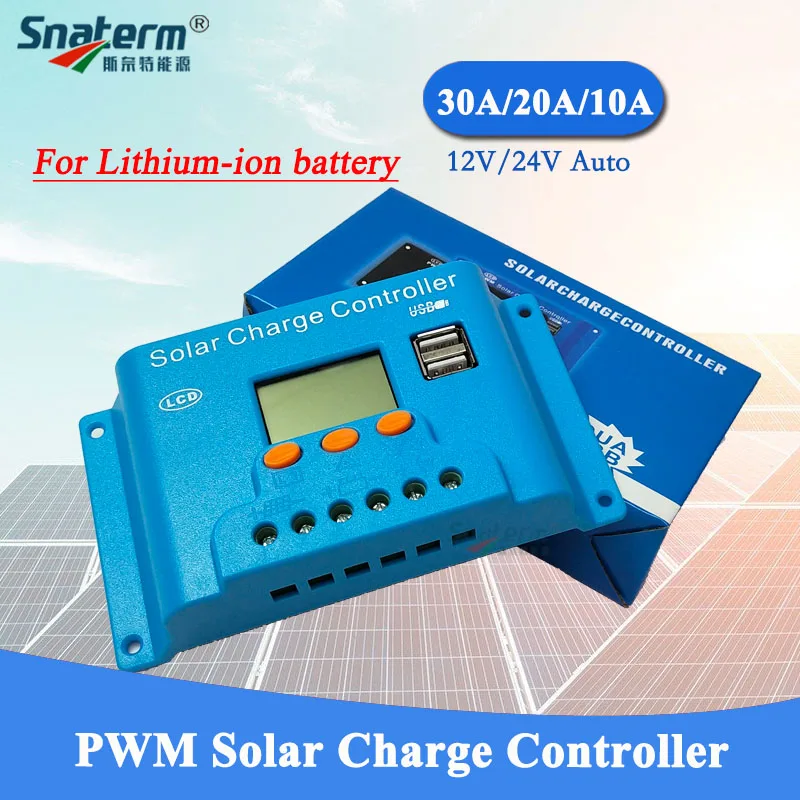 DC 12V 24V 30A 20A 10A PWM Solar Charge Controller PV Regulators for lithium battery/Lead acid /Lithium iron phosphate battery
DC 12V 24V 30A 20A 10A PWM Solar Charge Controller PV Regulators for lithium battery/Lead acid /Lithium iron phosphate battery