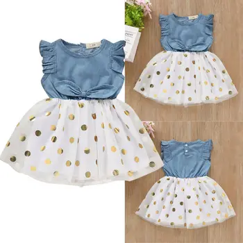1-6T Toddler Baby Girls Summer Toddler Baby Girls Sleeveless Bow Flower Leaf Print Denim Lace Tulle Dresses Summer Clothing Set
1-6T Toddler Baby Girls Summer Toddler Baby Girls Sleeveless Bow Flower Leaf Print Denim Lace Tulle Dresses Summer Clothing Set