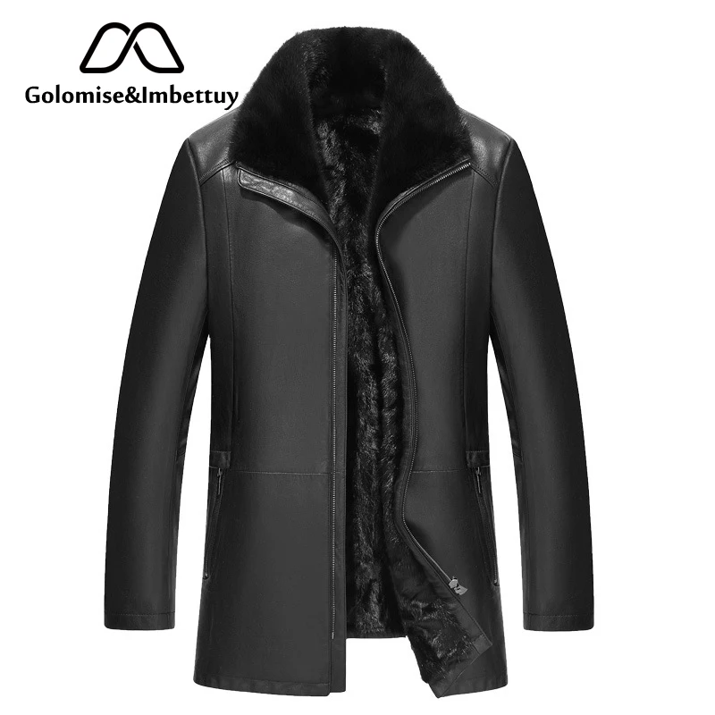 Golomise&Imbettuy Genuine Sheepskin Leather Jacket Natural Mink Fur Liner Men Real Leather Shearling Fur Jacket/Coat Men Parka
Golomise&Imbettuy Genuine Sheepskin Leather Jacket Natural Mink Fur Liner Men Real Leather Shearling Fur Jacket/Coat Men Parka