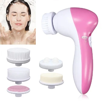 Deep Clean 5 in 1 Electric Face Cleaning Brush Wash Facial Cleaner Skin Massage Cleansing Cleanser Care Beauty Device Anti-acne
Deep Clean 5 in 1 Electric Face Cleaning Brush Wash Facial Cleaner Skin Massage Cleansing Cleanser Care Beauty Device Anti-acne