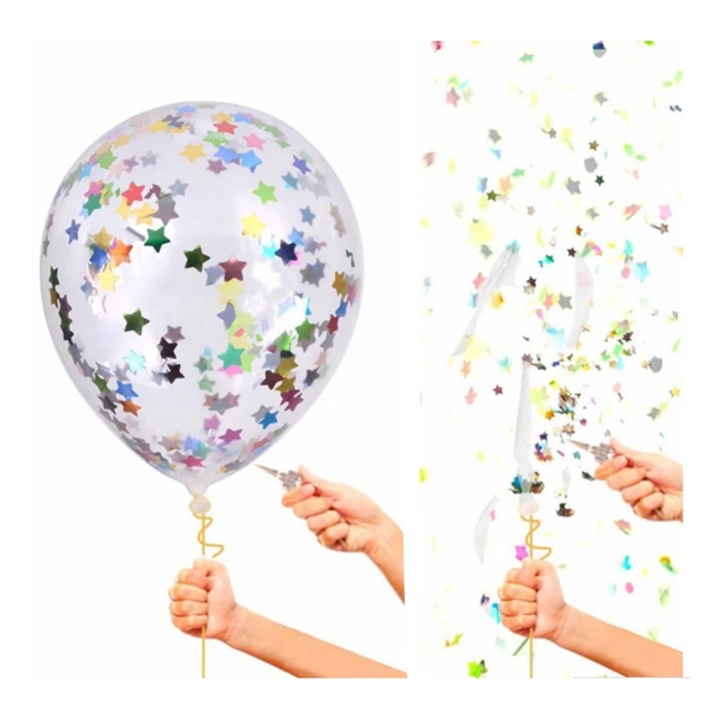 5Pcs Multicolor Stars Filled Confetti Balloons 12inch DIY Latex Party Wedding Decor-W110
5Pcs Multicolor Stars Filled Confetti Balloons 12inch DIY Latex Party Wedding Decor-W110