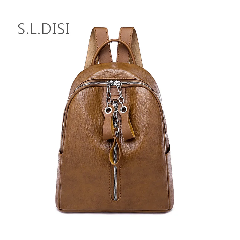 Brown PU Leather Backpack Vintage Portable / Shoulders Bags For Teenage Girls Personality Pull Head Earphone Hole Backpack Women
Brown PU Leather Backpack Vintage Portable / Shoulders Bags For Teenage Girls Personality Pull Head Earphone Hole Backpack Women