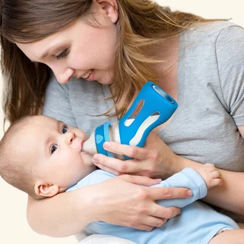 Anti-drop Silicone Wide Caliber Newborn Baby Bottle Baby Glass Bottle Insulation Intelligent Temperature Control Bottle
Anti-drop Silicone Wide Caliber Newborn Baby Bottle Baby Glass Bottle Insulation Intelligent Temperature Control Bottle
