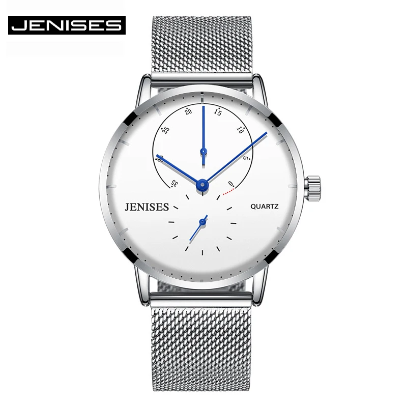 2019 JENISES Ultra thin Fashion Men Business Wristwatches Top Brand Luxury Men Watch Waterproof Scratch-resistant Clock 
2019 JENISES Ultra thin Fashion Men Business Wristwatches Top Brand Luxury Men Watch Waterproof Scratch-resistant Clock