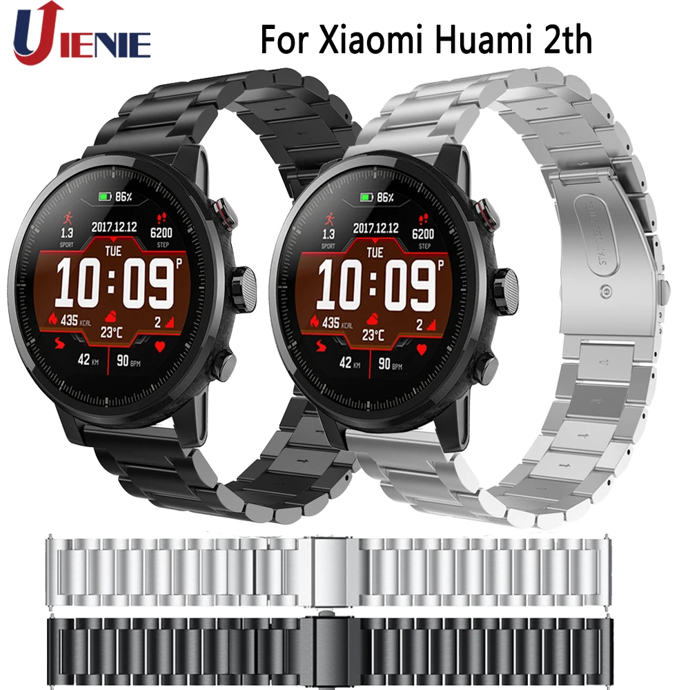 Stainless Steel Strap for Xiaomi Huami Amazfit Stratos 2 2s/Pace/GTR 47mm Smart Watch Band 22mm Bracelet Replacement Wristband
Stainless Steel Strap for Xiaomi Huami Amazfit Stratos 2 2s/Pace/GTR 47mm Smart Watch Band 22mm Bracelet Replacement Wristband