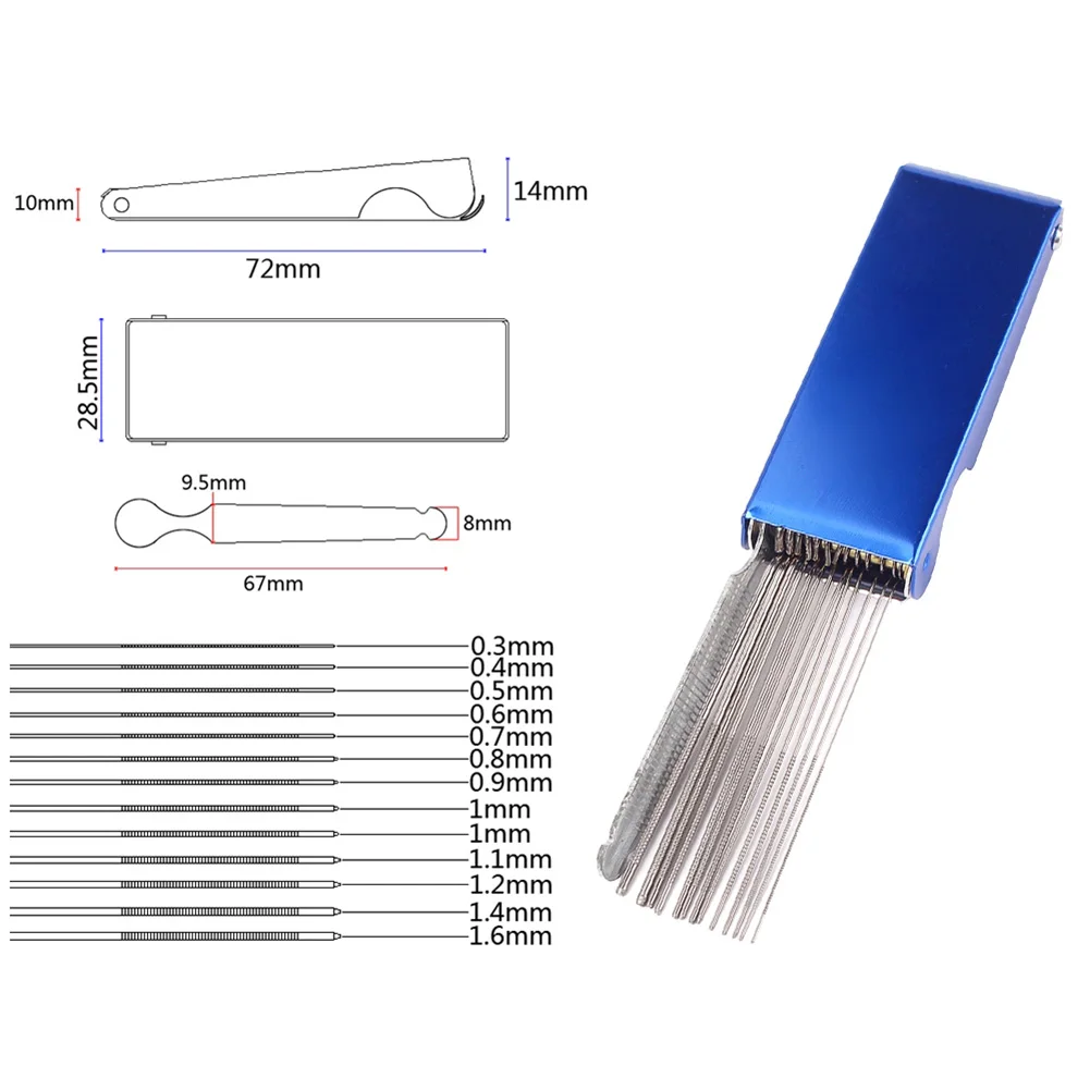 Guitar Nut Bridge File Set Luthiers Tool Box 13 Sizes of Files 1 Flat File for Guitar Banjo Mandolin Bass String Groove Slot
Guitar Nut Bridge File Set Luthiers Tool Box 13 Sizes of Files 1 Flat File for Guitar Banjo Mandolin Bass String Groove Slot