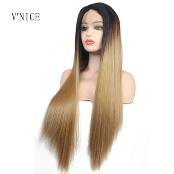 Natural Long Straight 3 Tone Ombre Wig Black to Brown Blonde Wig High Temperature Fiber Synthetic Lace Front Wigs for Women
Natural Long Straight 3 Tone Ombre Wig Black to Brown Blonde Wig High Temperature Fiber Synthetic Lace Front Wigs for Women