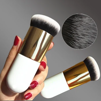 Chubby Pier Foundation Flat Cream Makeup Brushes Professional Cosmetic Make-up