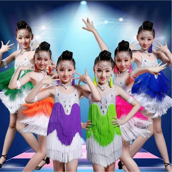 Sequined Girls Ballroom Latin Dance dress Kids competitionsCostumes standard ballroom dress figure skating dress dance clothing
Sequined Girls Ballroom Latin Dance dress Kids competitionsCostumes standard ballroom dress figure skating dress dance clothing