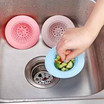 Kitchen Gadgets Accessories Round Silicone Drain Cover Basin Sink Strainer Filter Shower Hair Catcher Stopper Plug 
Kitchen Gadgets Accessories Round Silicone Drain Cover Basin Sink Strainer Filter Shower Hair Catcher Stopper Plug