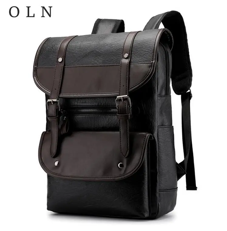 Man Style Vintage PU Leather Backpacks Waterproof Mountaineering Touring Hiking Bags Cool Rivet Belts Zippers Shoulder Bags
Man Style Vintage PU Leather Backpacks Waterproof Mountaineering Touring Hiking Bags Cool Rivet Belts Zippers Shoulder Bags
