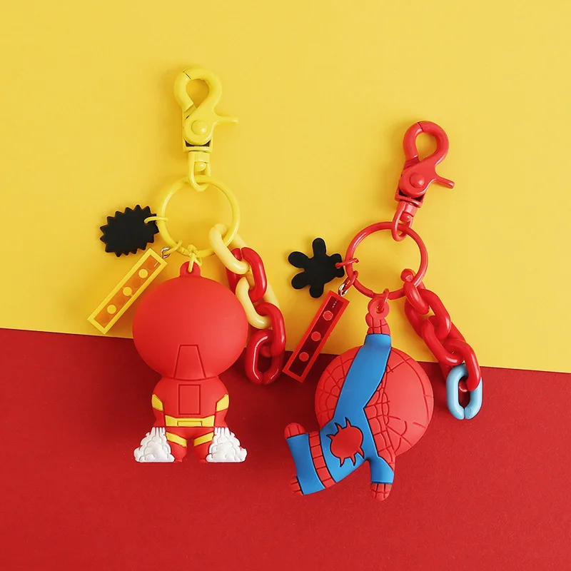 5 Styles The Avengers Hero Anime Keyring Spiderman 3D Double Side Silicone Keychain Captain Cartoon Keychain Child Gifts
5 Styles The Avengers Hero Anime Keyring Spiderman 3D Double Side Silicone Keychain Captain Cartoon Keychain Child Gifts