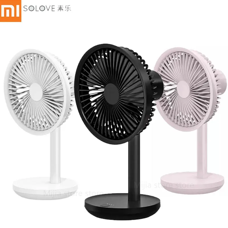 Xiaomi SOLOVE Desktop Fan 60 Degree Shaking Head Height Wind Speed Adjustable 4000mAh Type-C Chargeable Light Portable Fan Home
Xiaomi SOLOVE Desktop Fan 60 Degree Shaking Head Height Wind Speed Adjustable 4000mAh Type-C Chargeable Light Portable Fan Home