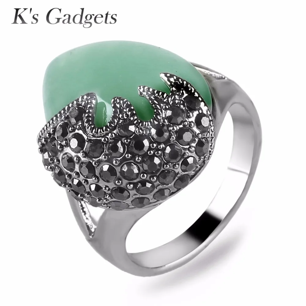 K's Gadgets Big Stoen Vintage Ring Anillos Con Piedras Naturales Antique Silver Rings for Women Yellow Green Water Drop Ring
K's Gadgets Big Stoen Vintage Ring Anillos Con Piedras Naturales Antique Silver Rings for Women Yellow Green Water Drop Ring