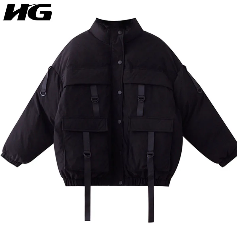 HG Plus Size Loose Thick Coat Woman Black Leisure Fashion Zipper Streetwear 2019 New Winter Tooling Coat Ladies Parkas WQR1197
HG Plus Size Loose Thick Coat Woman Black Leisure Fashion Zipper Streetwear 2019 New Winter Tooling Coat Ladies Parkas WQR1197