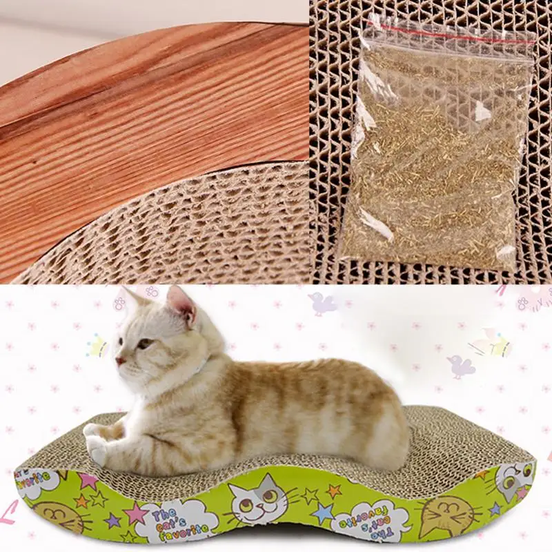 Cat Kitten Scratch Board Corrugated Scratcher Pad Seize Catch Board Mat with Catnip Pet Cat Claws Care Interactive Training Toy
Cat Kitten Scratch Board Corrugated Scratcher Pad Seize Catch Board Mat with Catnip Pet Cat Claws Care Interactive Training Toy