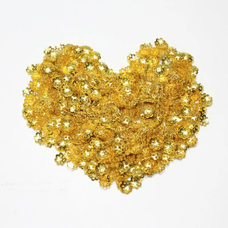 Wholesale 1000PCS 8 mm Flower Spacers Beads Cup Metal Gold Silvery Plated For Jewelry Making Fit DIY Silvery Bracelet Necklace
Wholesale 1000PCS 8 mm Flower Spacers Beads Cup Metal Gold Silvery Plated For Jewelry Making Fit DIY Silvery Bracelet Necklace