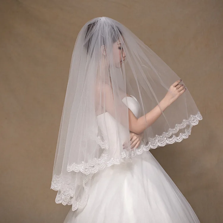 AYiCuthia Bridal Veil Beautiful White Ivory Cathedral Short Wedding Veils Lace Edge With Comb Bride Veils TS6
AYiCuthia Bridal Veil Beautiful White Ivory Cathedral Short Wedding Veils Lace Edge With Comb Bride Veils TS6