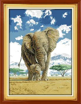 Elephants Mom and Son's Deep Love Cross Stitch Kits Accurate Printed Embroidery DIY Handmade Needle Work Wall Art Home Decor
Elephants Mom and Son's Deep Love Cross Stitch Kits Accurate Printed Embroidery DIY Handmade Needle Work Wall Art Home Decor
