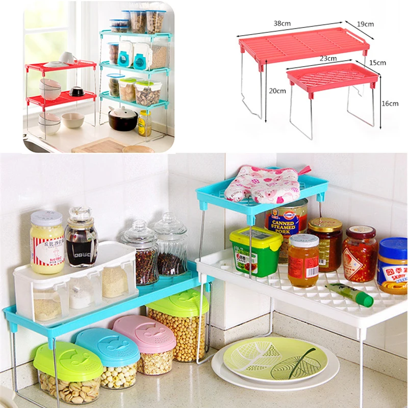 1PC New Multilayer Storage Racks Organizer Shelf Plastic Folding Rack Three-Layer Holders Kitchen Snap Type Superposition Sundry
1PC New Multilayer Storage Racks Organizer Shelf Plastic Folding Rack Three-Layer Holders Kitchen Snap Type Superposition Sundry