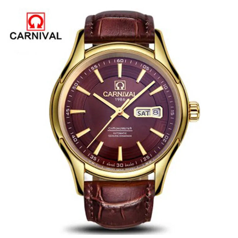 2016 Carnival military automatic mechanical famous brand watches men full steel waterproof luxury leather watch vintage relogio
2016 Carnival military automatic mechanical famous brand watches men full steel waterproof luxury leather watch vintage relogio