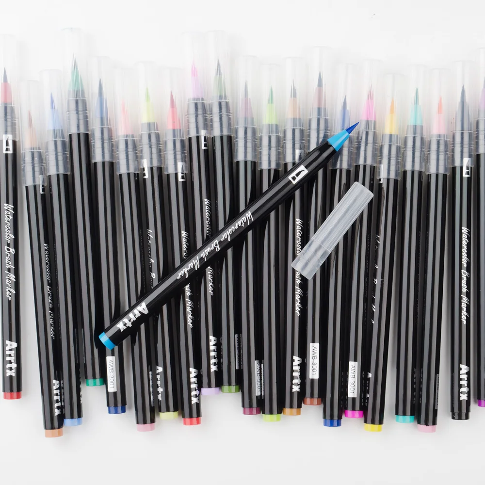 MIRUI 24/48 Colors True Brush Marker Pens Professional Water-Based Markers Washable & Nontoxic Flexible Brush Tips for Painting
MIRUI 24/48 Colors True Brush Marker Pens Professional Water-Based Markers Washable & Nontoxic Flexible Brush Tips for Painting