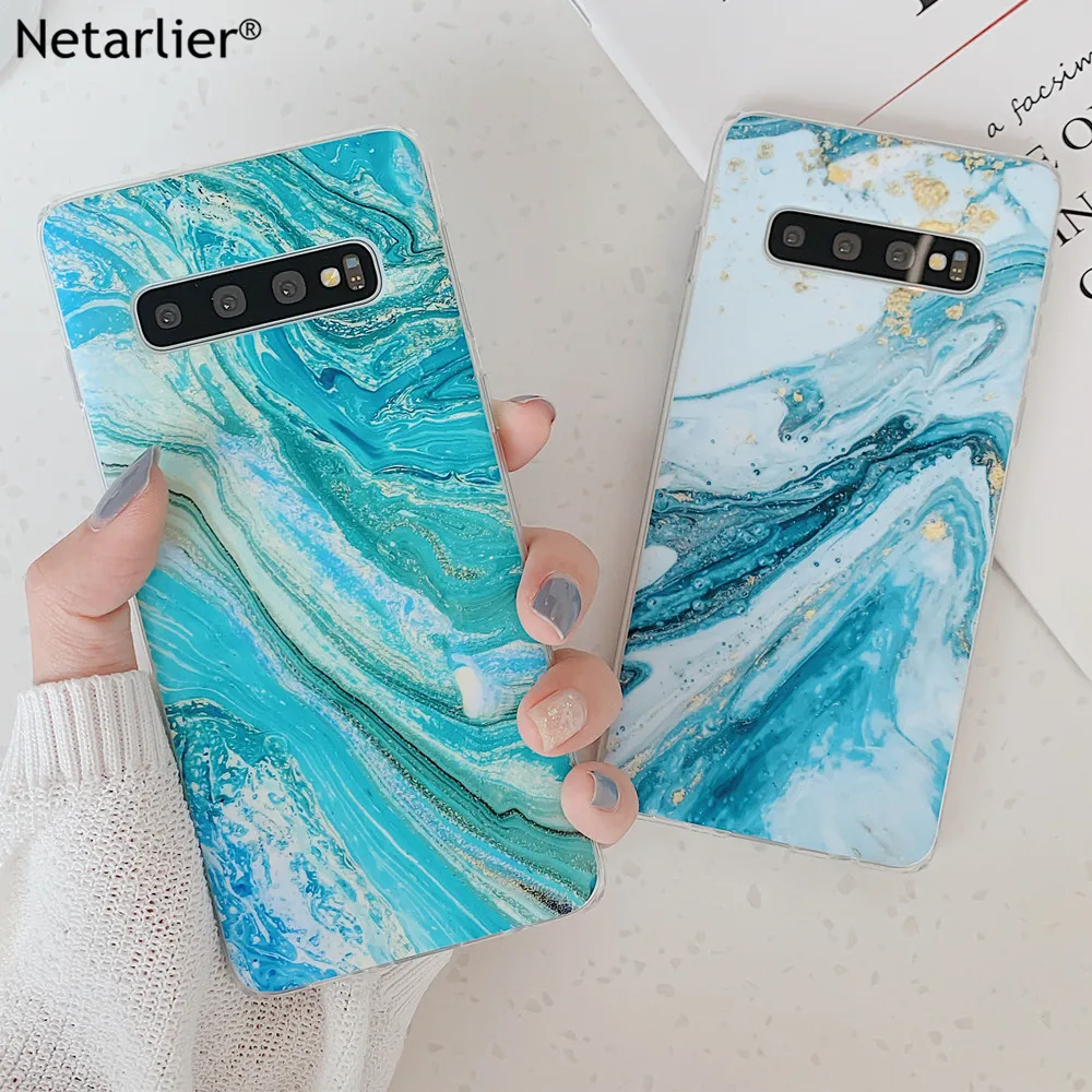 Netarlier Irregular Marble Case For Samsung Galaxy A40 A50 A70 Blue Gold Streaming Color Fitted Case IMD Soft Phone Back Cover
Netarlier Irregular Marble Case For Samsung Galaxy A40 A50 A70 Blue Gold Streaming Color Fitted Case IMD Soft Phone Back Cover