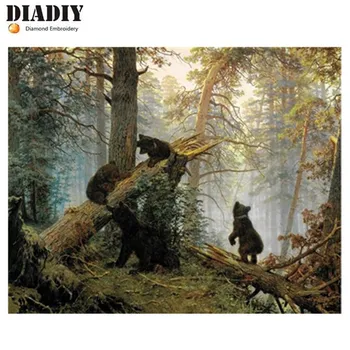 5d diy Diamond embroidery bears in a pine forest diamond painting Cross Stitch full drill Rhinestone mosaic decoration
5d diy Diamond embroidery bears in a pine forest diamond painting Cross Stitch full drill Rhinestone mosaic decoration
